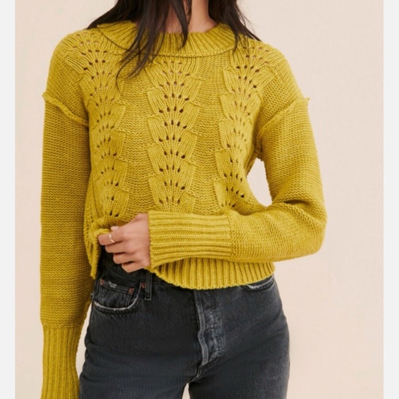 Free People Sweaters - SALE ⬇️ Free People  Bell Song Knit Pullover in Green colour - S